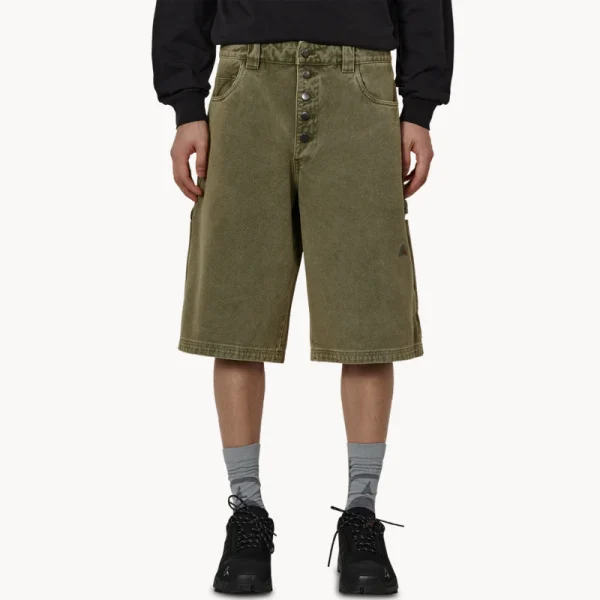 ROA Ash Canvas Shorts – Sage Green