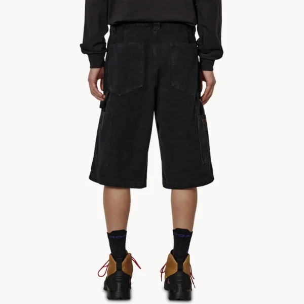 ROA Ash Canvas Shorts – Washed Black