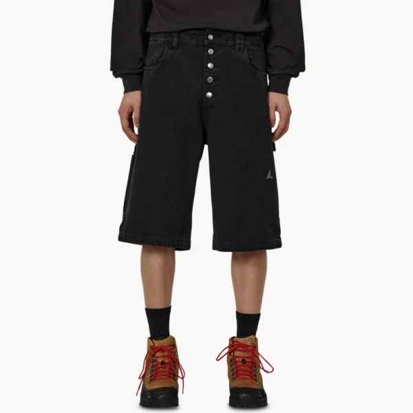 ROA Ash Canvas Shorts – Washed Black