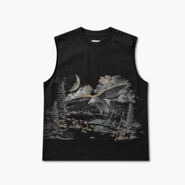 ROA Fai Sleeveless Tee – Washed Black