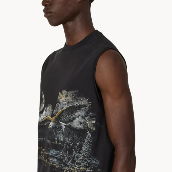 ROA Fai Sleeveless Tee – Washed Black
