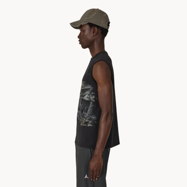ROA Fai Sleeveless Tee – Washed Black