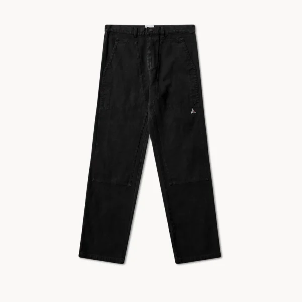 ROA Fomes Double Knee Washed Canvas Pant – Washed Black