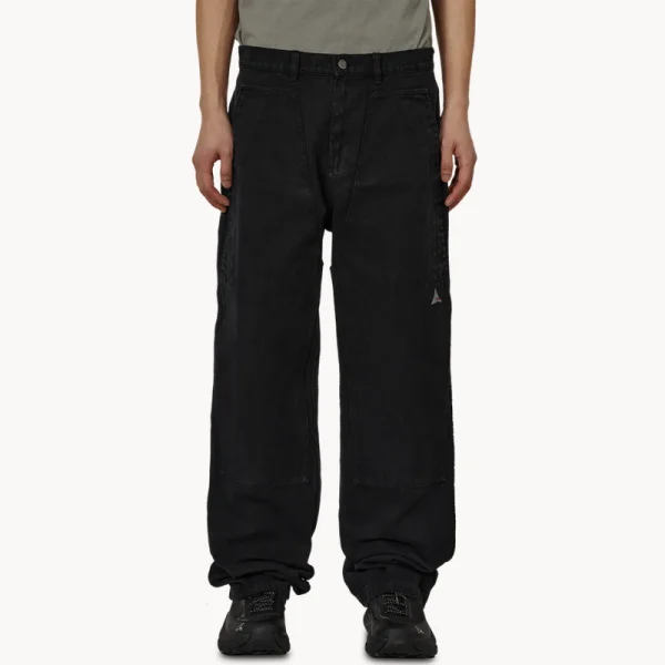 ROA Fomes Double Knee Washed Canvas Pant – Washed Black