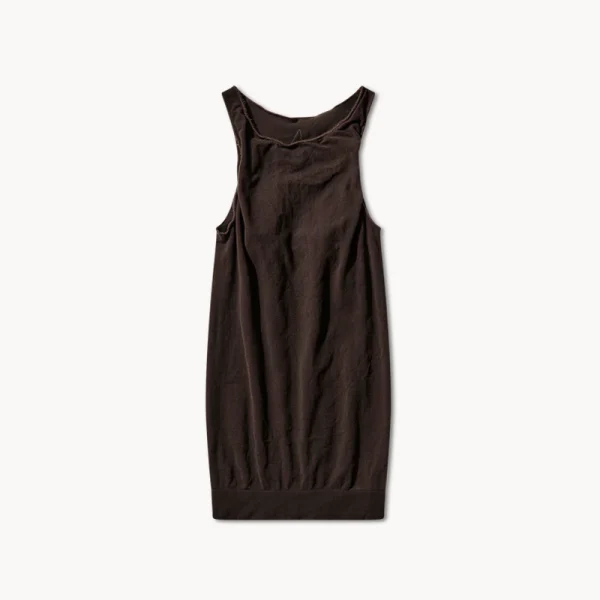 ROA Haze Ultralight Seamlass See Through Tank Top – Dark Brown