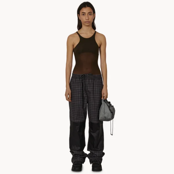 ROA Haze Ultralight Seamlass See Through Tank Top – Dark Brown
