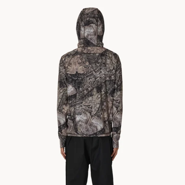 ROA Lio UPF+50 Baselayer Moth Print LS Tee – Brown