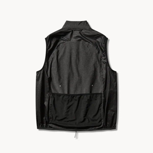 ROA Numb Pinstriped Commuting Vest – Black