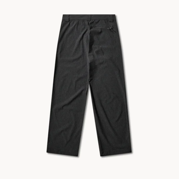 ROA Numb Pinstriped Packable Pant – Black