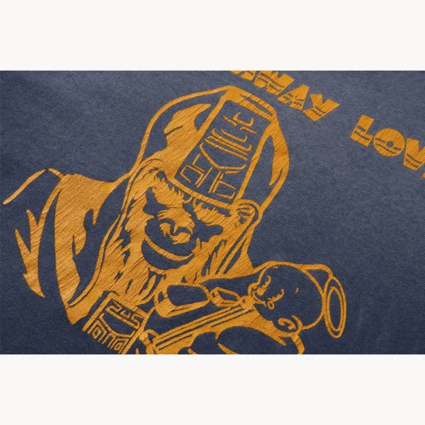 SAINT MXXXXXX BAPE Fade Away Tee – Navy