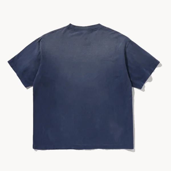 SAINT MXXXXXX BAPE Fade Away Tee – Navy