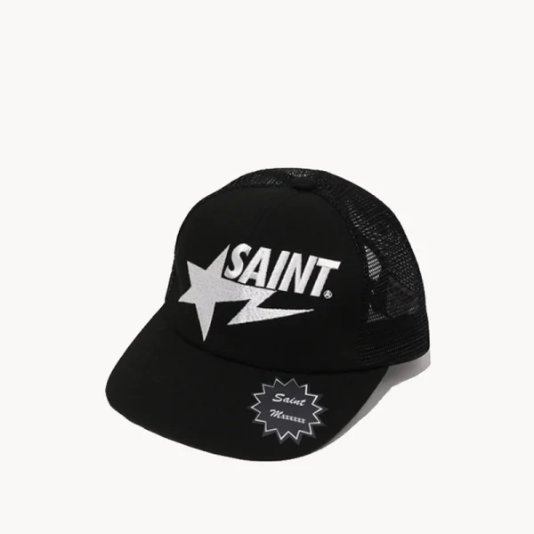 SAINT MXXXXXX BAPE Mesh Cap – Black