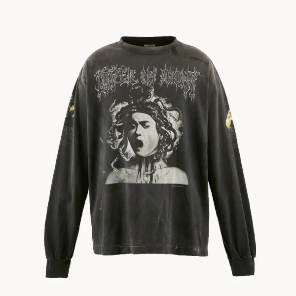 SAINT MXXXXXX Medusa LS Tee – Black