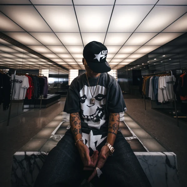 SAINT MXXXXXX BAPE Always Love Tee – Black