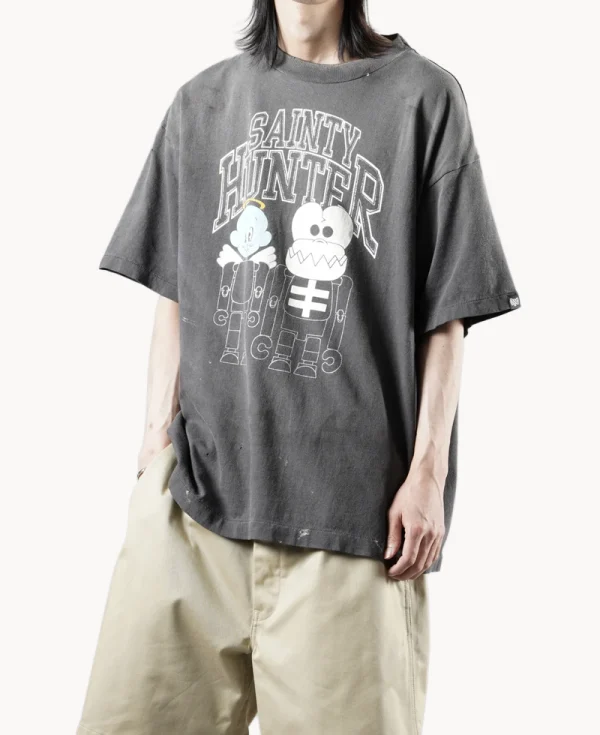 SAINT Mxxxxxx BOUNTY Skull-K & Baby-M Tee – Black