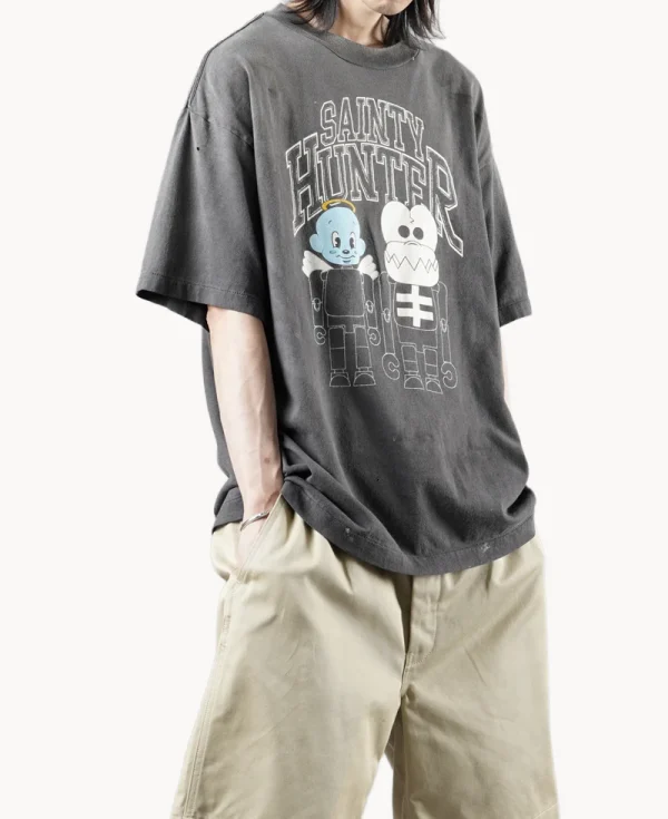SAINT Mxxxxxx BOUNTY Skull-K & Baby-M Tee – Black