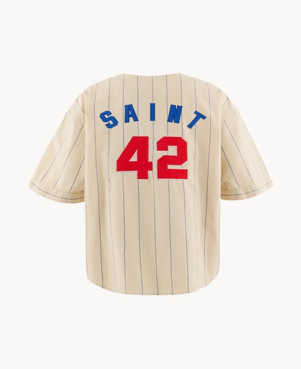 SAINT Mxxxxxx Eternity Baseball Shirt – White
