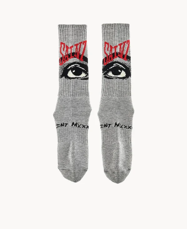 SAINT Mxxxxxx Eye Socks – Gray
