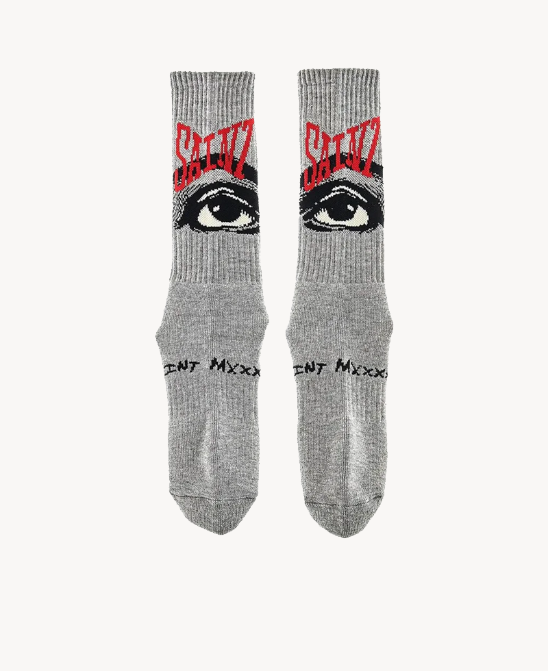 SAINT Mxxxxxx Eye Socks – Gray SAINT Mxxxxxx Eye Socks – Gray