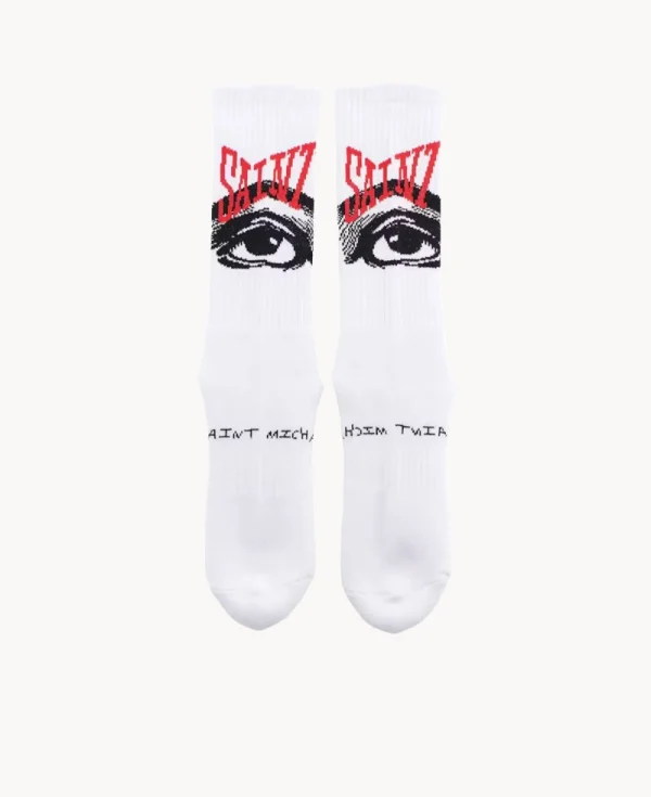 SAINT Mxxxxxx Eye Socks – White