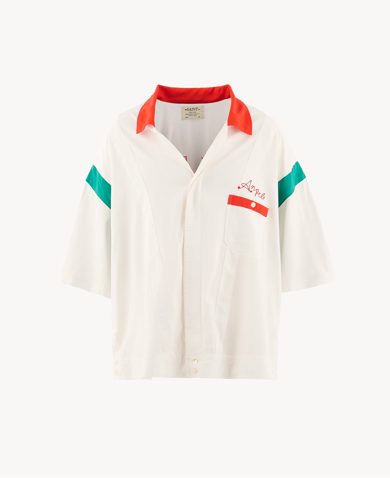 SAINT Mxxxxxx Saint Pizza Shirt – White SAINT Mxxxxxx Saint Pizza Shirt – White