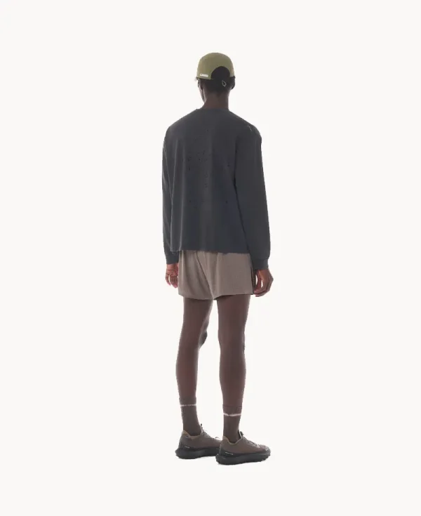 SATISFY MothTech™ Long Tee – Aged Black SAB