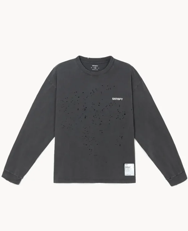 SATISFY MothTech™ Long Tee – Aged Black SAB