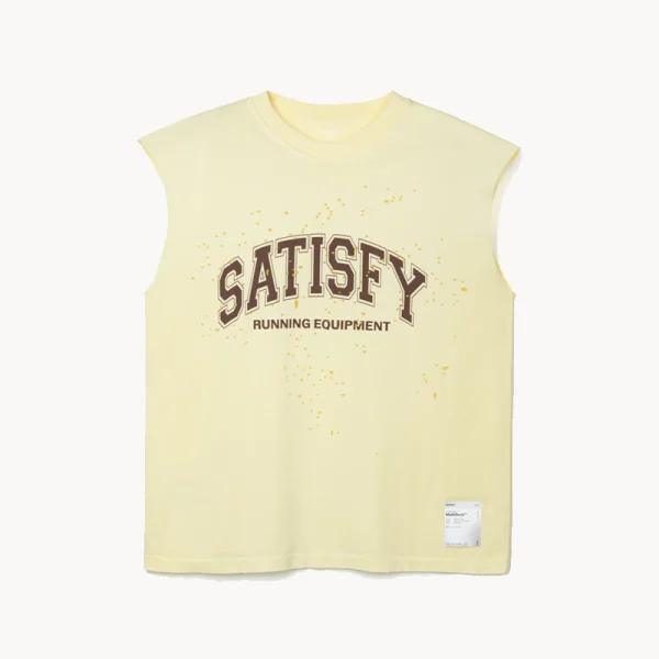 SATISFY MothTech™ Muscle Tee – Aged Tranparent Yellow