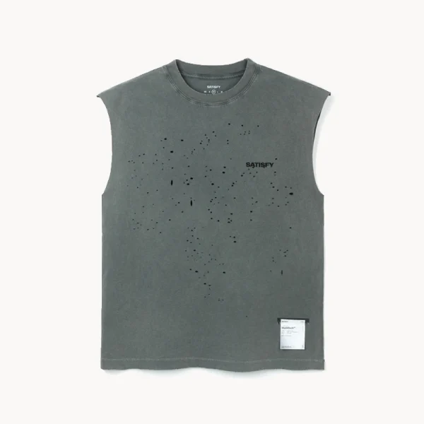 SATISFY MothTech™ Muscle Tee – Faded Black