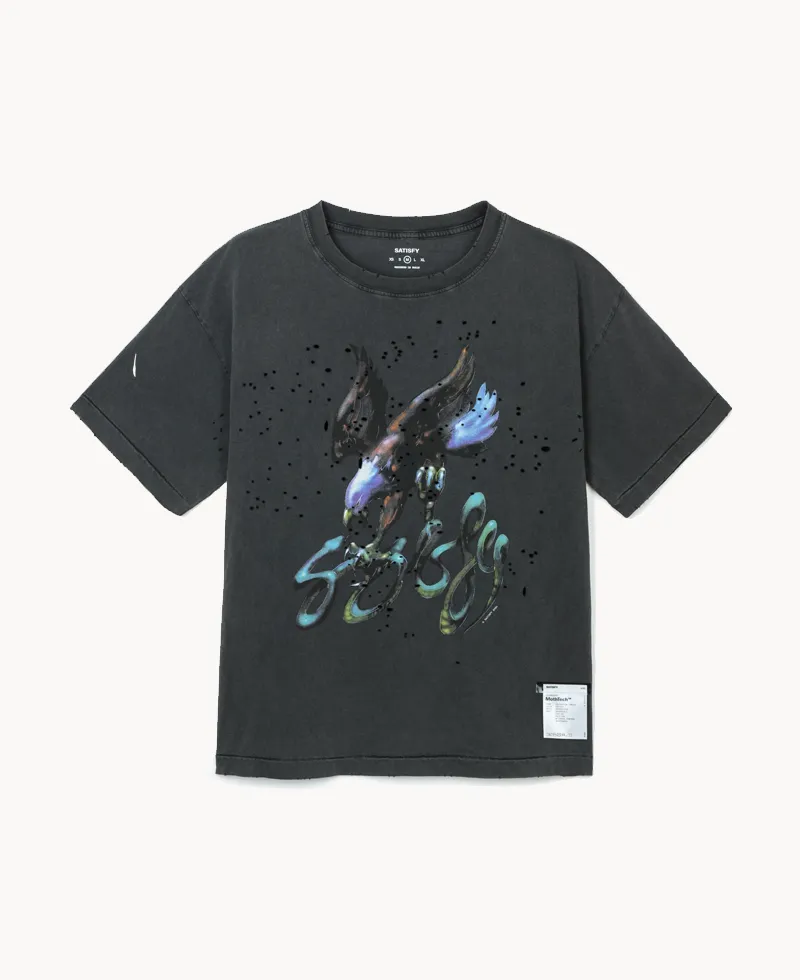 SATISFY MothTech™ T-shirt – Aged Black Eagle SATISFY MothTech™ T-shirt – Aged Black Eagle