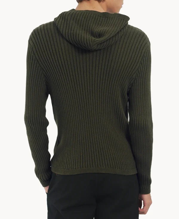 SILAS Knit Hoodie – Khaki