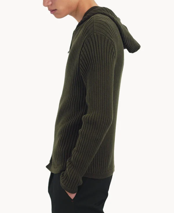 SILAS Knit Hoodie – Khaki