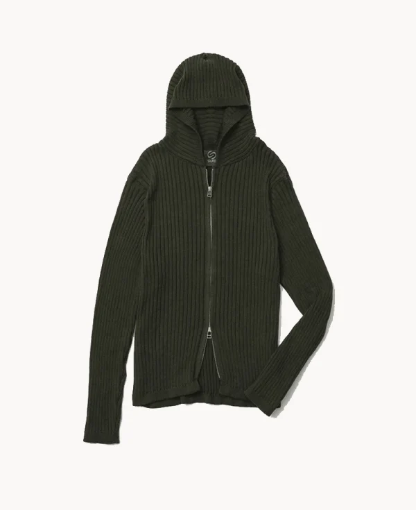SILAS Knit Hoodie – Khaki