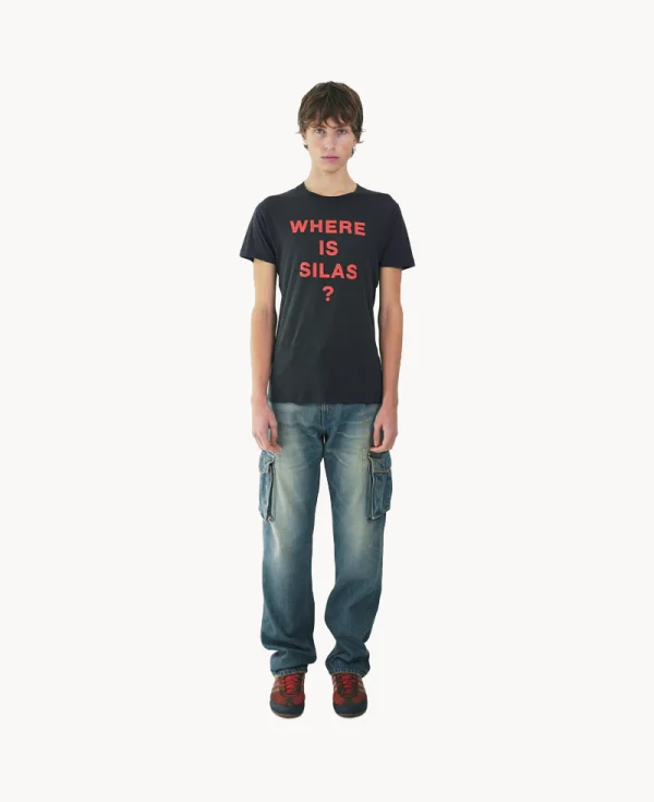 SILAS Lightweight Vintage Tee – Black