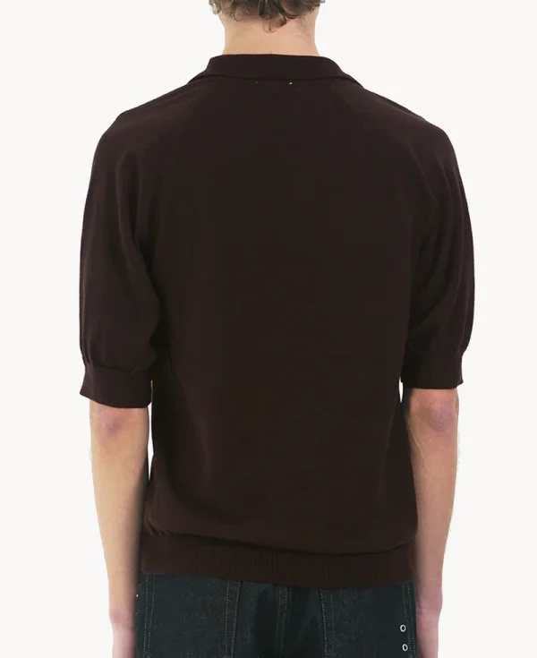SILAS Polo Knit Shirt – Brown