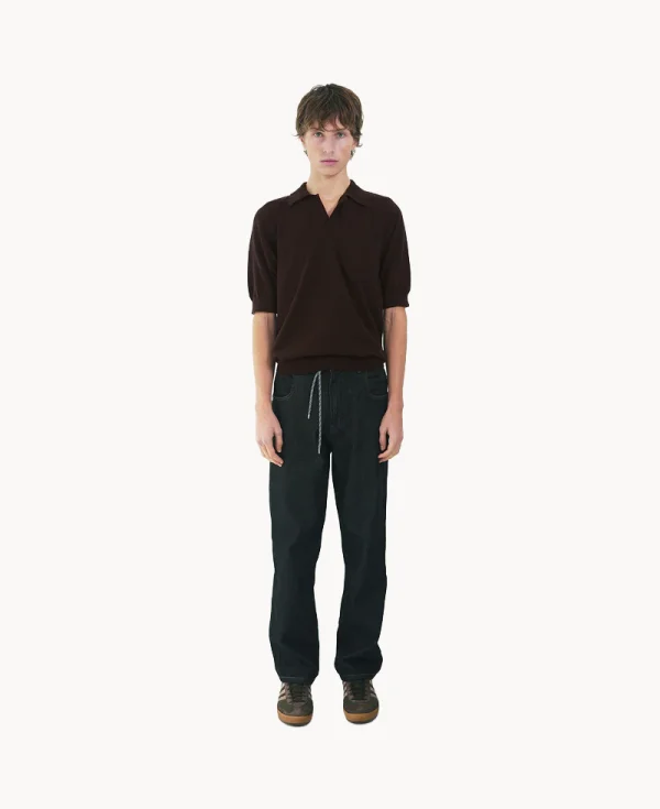 SILAS Polo Knit Shirt – Brown