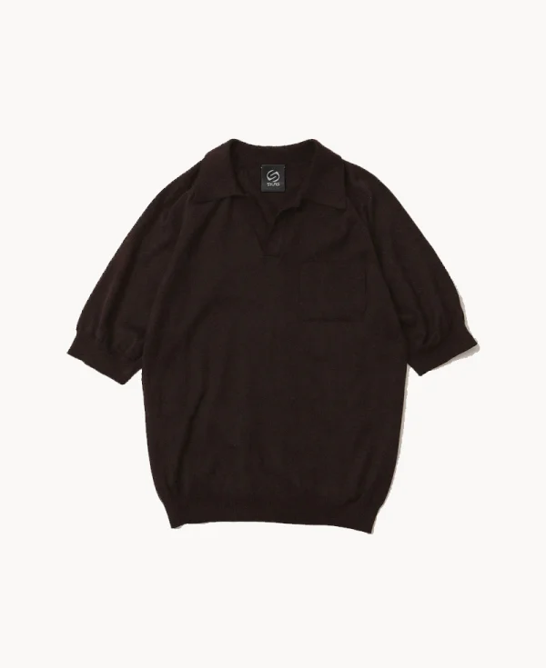 SILAS Polo Knit Shirt – Brown