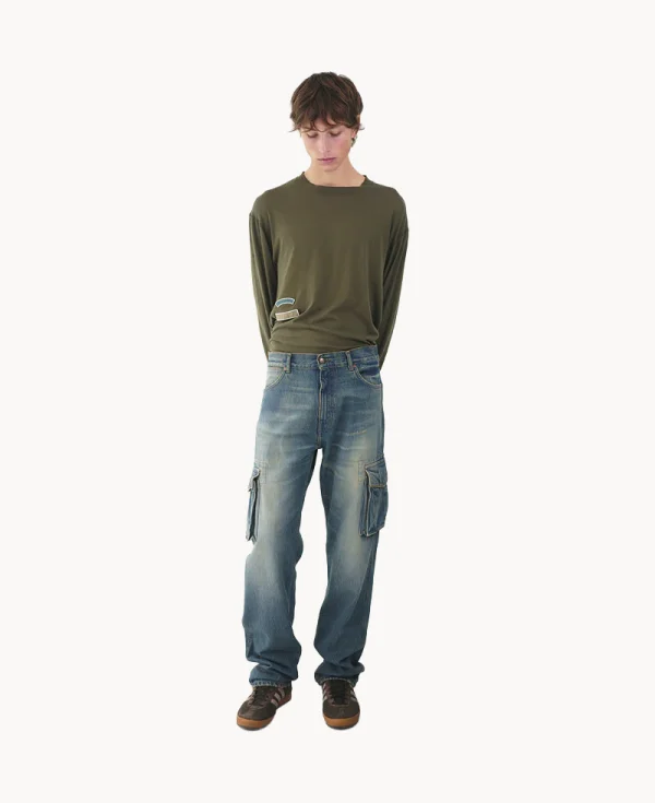 SILAS Vintage Wash Cargo – Blue Fade