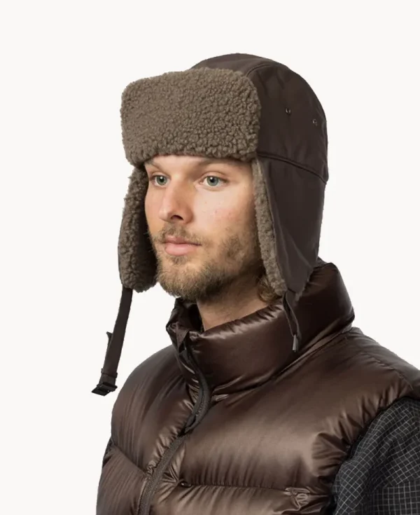 SNOW PEAK FR 2L Flight Cap – Dark Brown