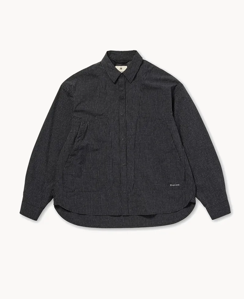 SNOW PEAK Kasuri Ripstop Shirt Black