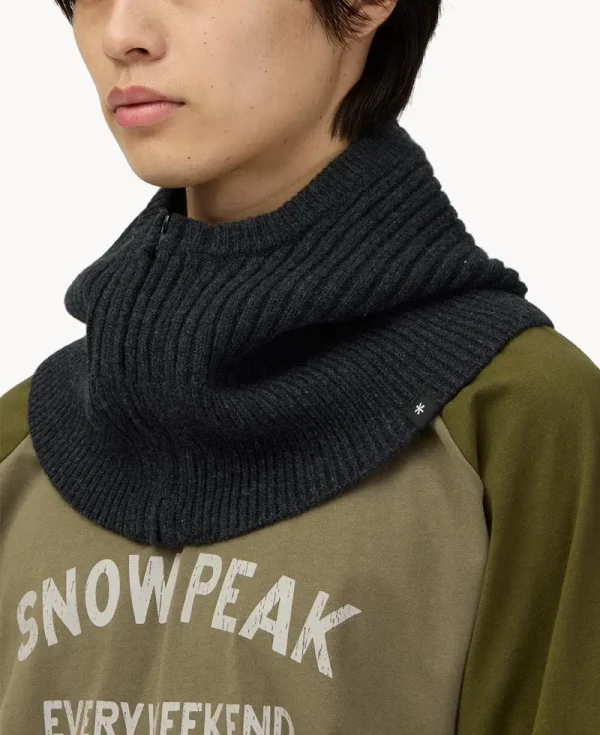 SNOW PEAK Knit Balaclava – Charcoal