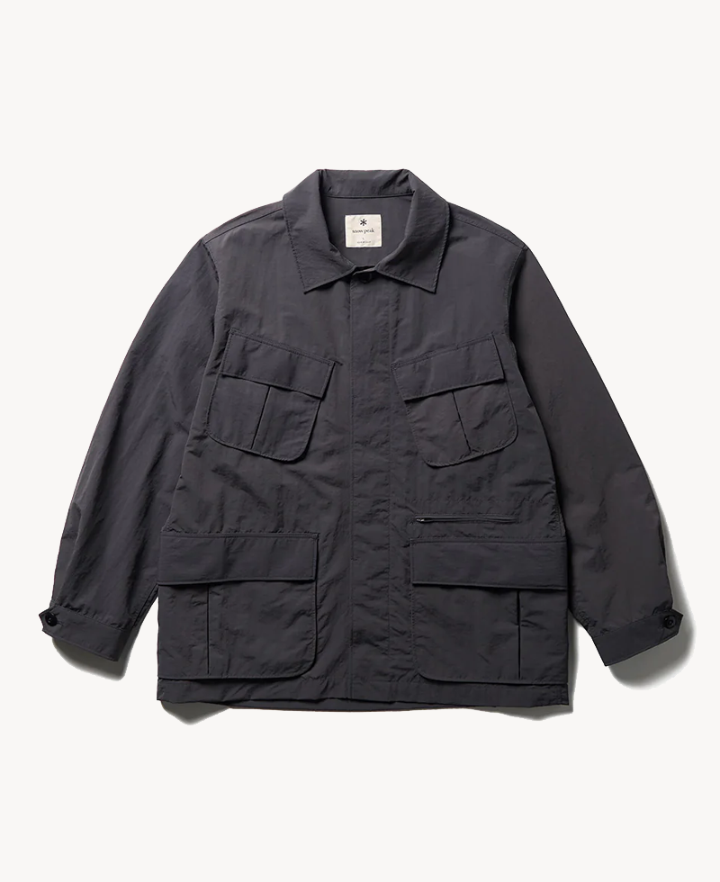 SNOW PEAK Nylon Washer Jacket – Charcoal SNOW PEAK Nylon Washer Jacket – Charcoal