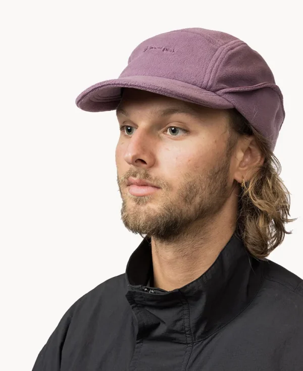 SNOW PEAK Polartec Ear Cuff Cap - Purple