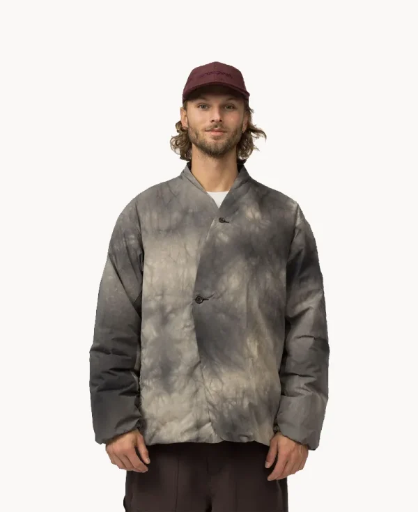 SNOW PEAK Shibori Dyeing Down Jacket - Charcoal