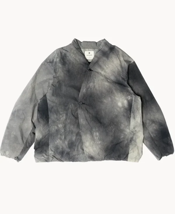 SNOW PEAK Shibori Dyeing Down Jacket - Charcoal