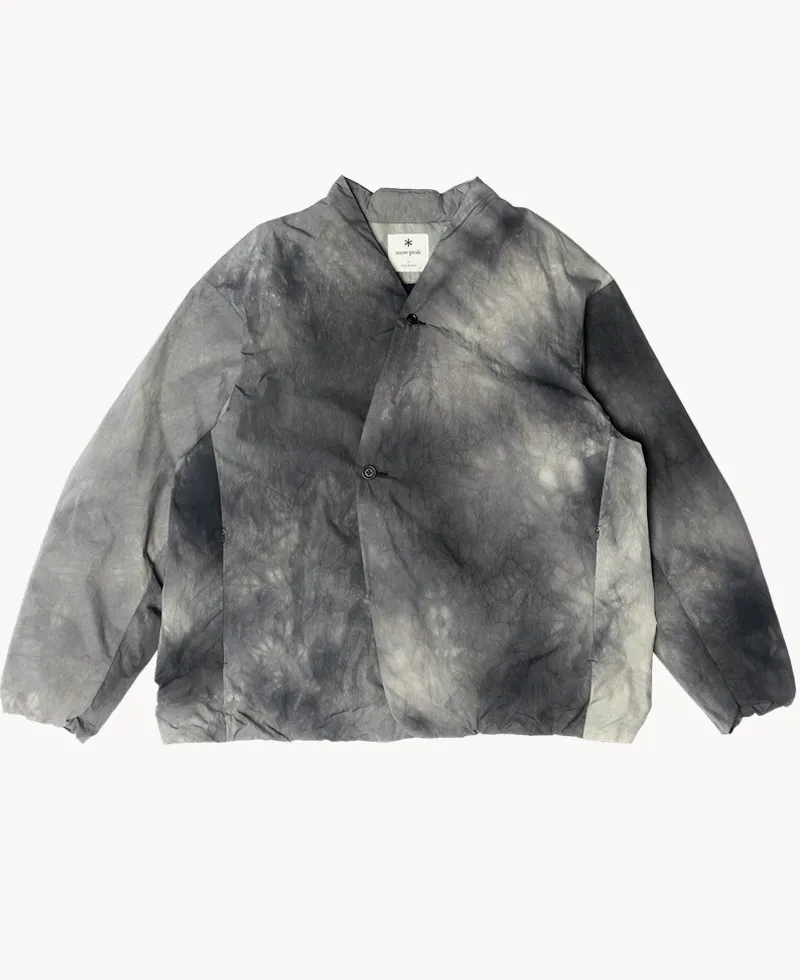 SNOW PEAK Shibori Dyeing Down Jacket - Charcoal SNOW PEAK Shibori Dyeing Down Jacket - Charcoal