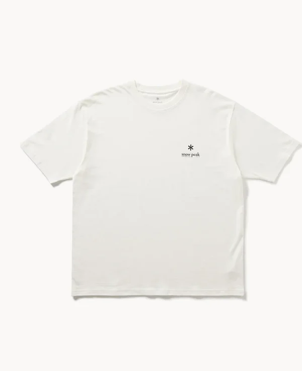 SNOW PEAK Soft Cotton Relaxed Logo Tee – Off White