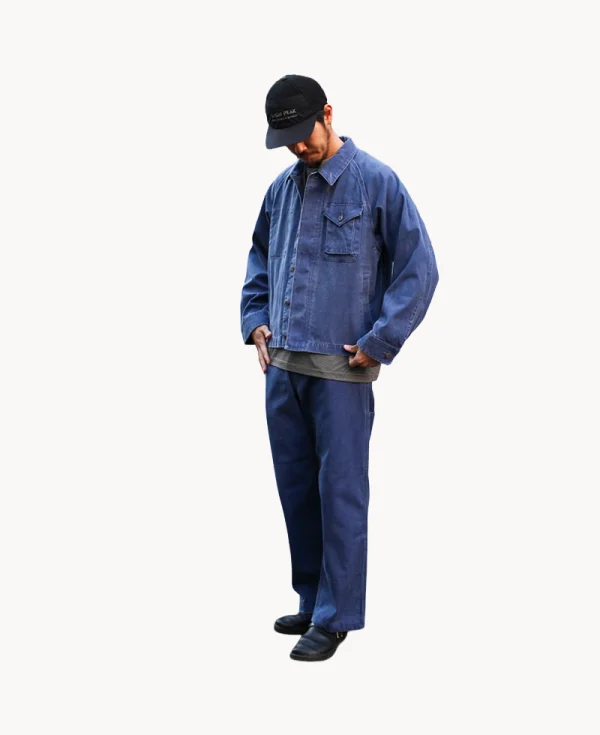 SNOW PEAK Sulfur Dyed Fade Pants – Blue