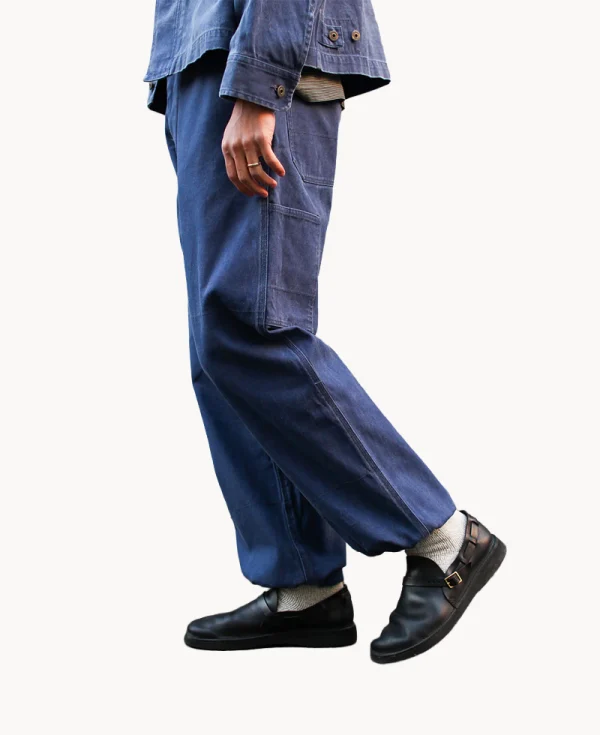 SNOW PEAK Sulfur Dyed Fade Pants – Blue