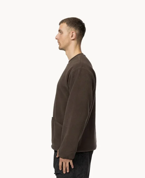 SNOW PEAK WR Fleece Pullover - Dark Brown